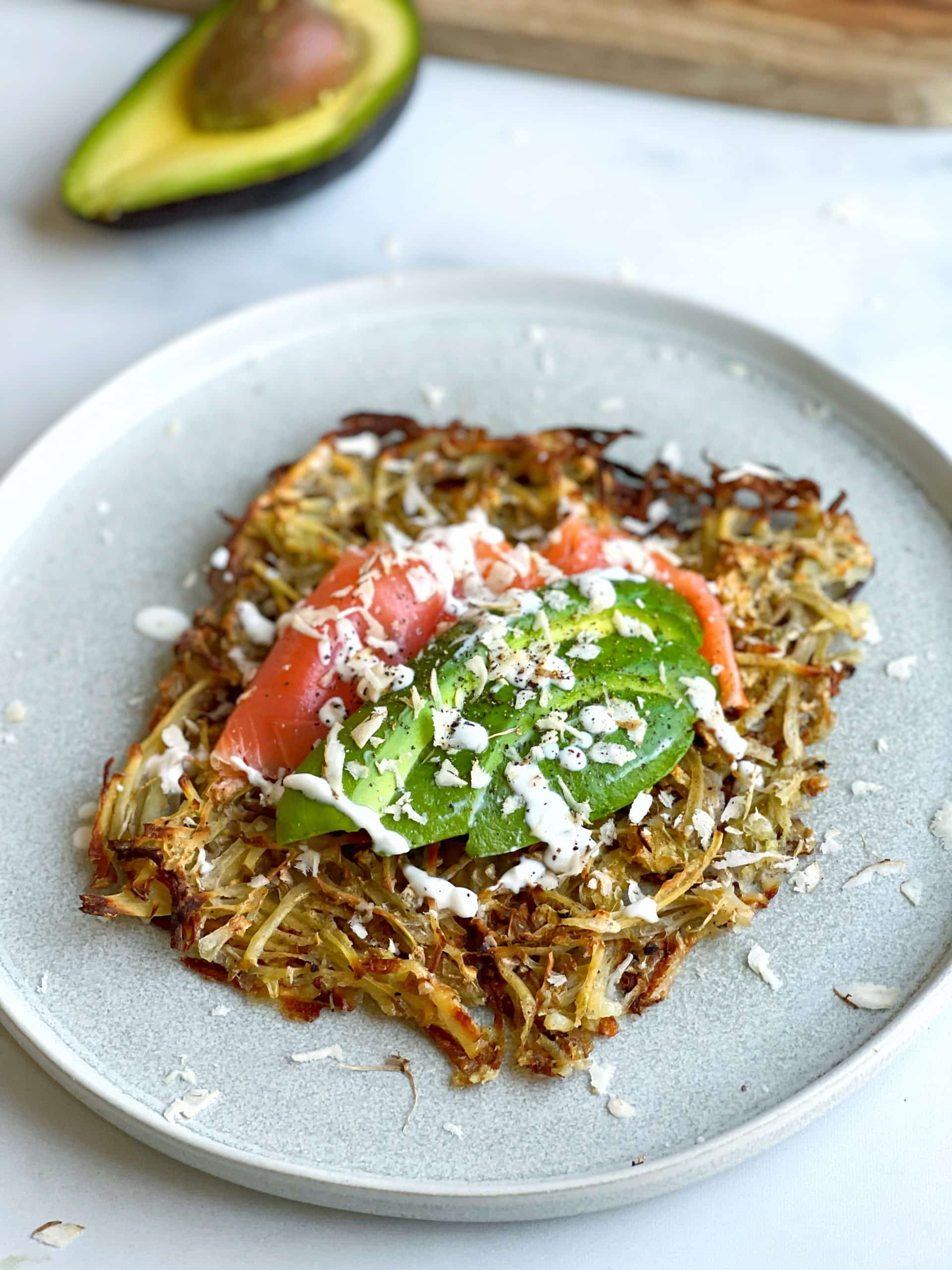 Avocado Lachs Rösti