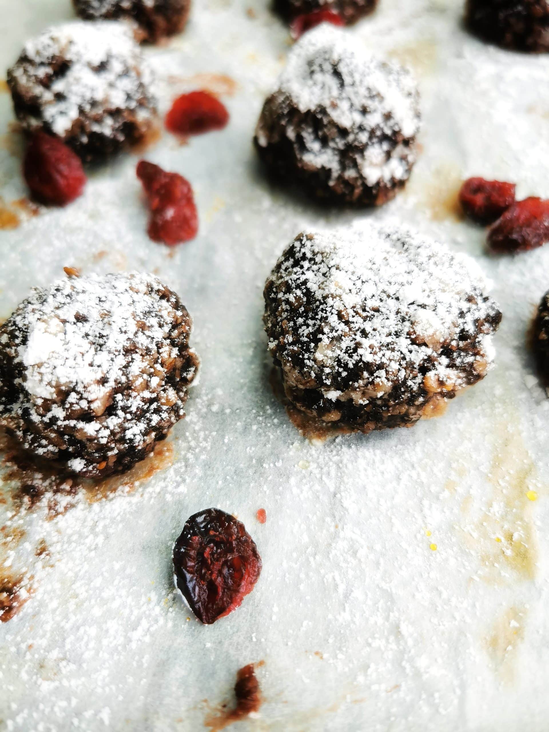 Cranberry Schokoladekugeln