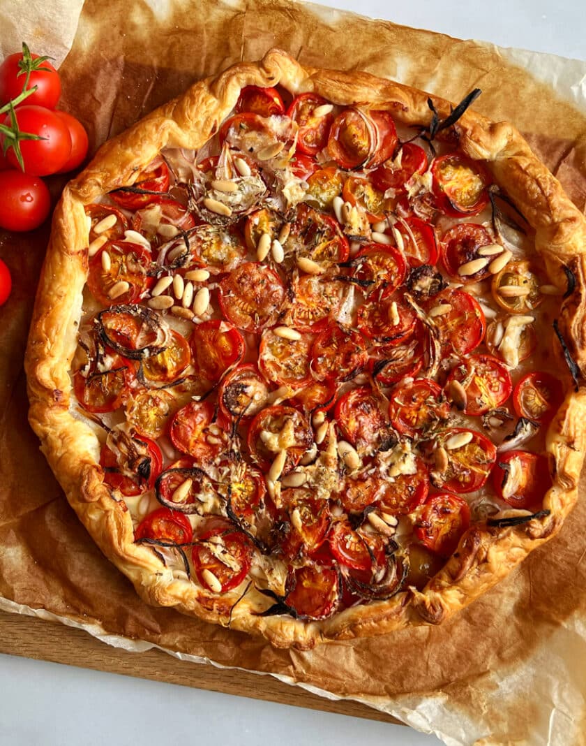 Cherry Tomaten Tarte aus dem Ofen