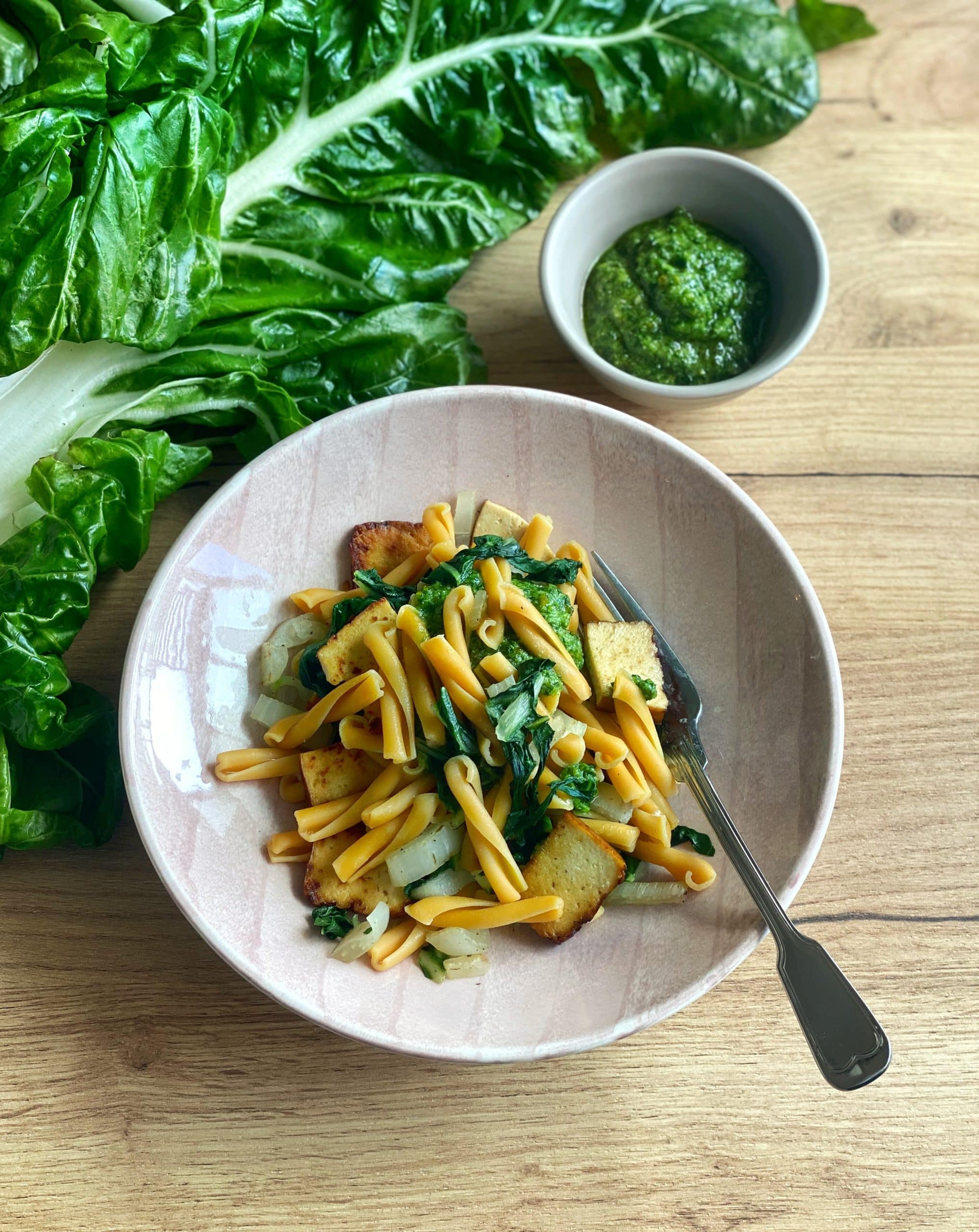 Kichererbsen Pasta mit Bärlauchpesto ANA + NINA