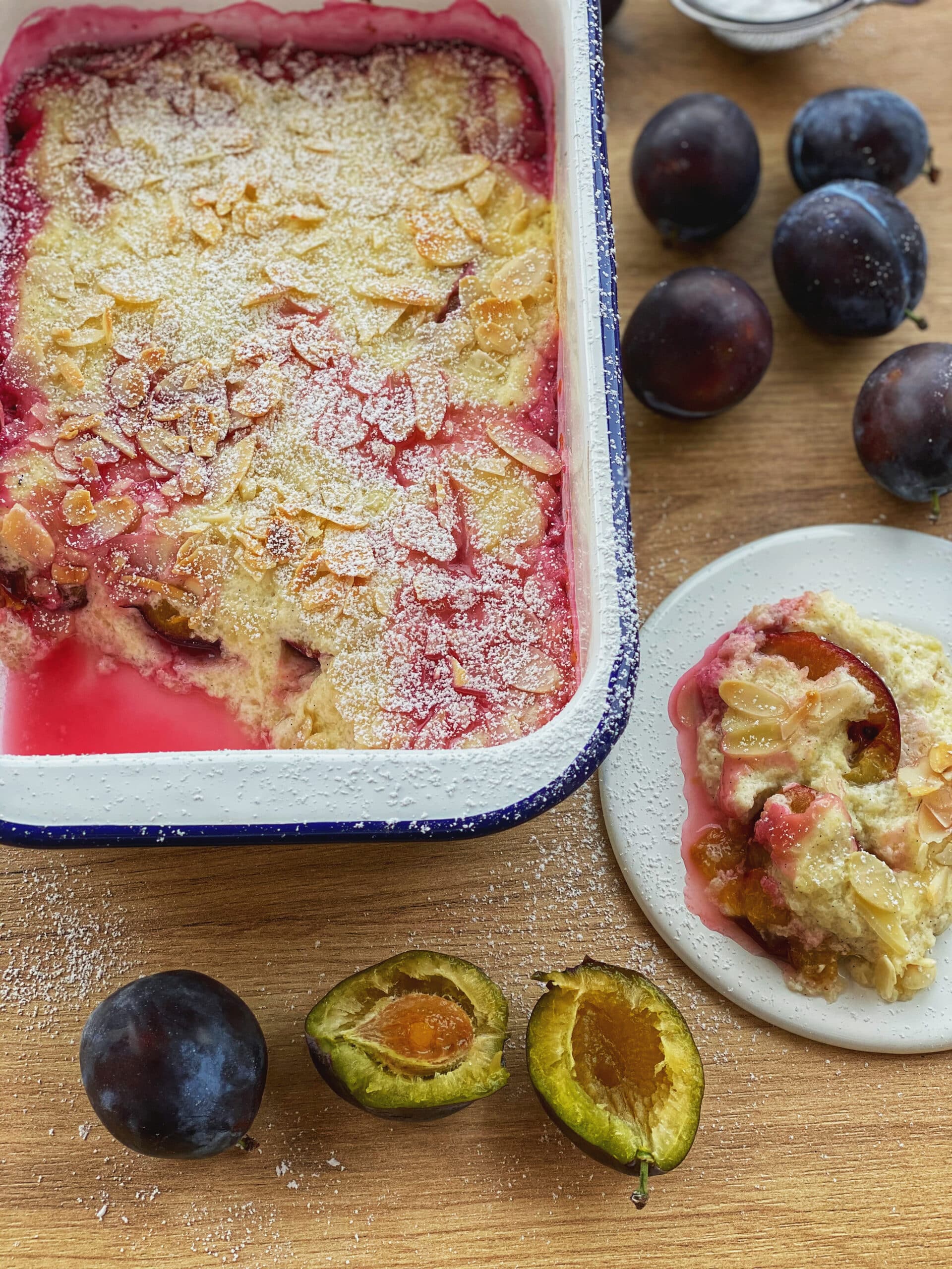 Zwetschgen Griessauflauf