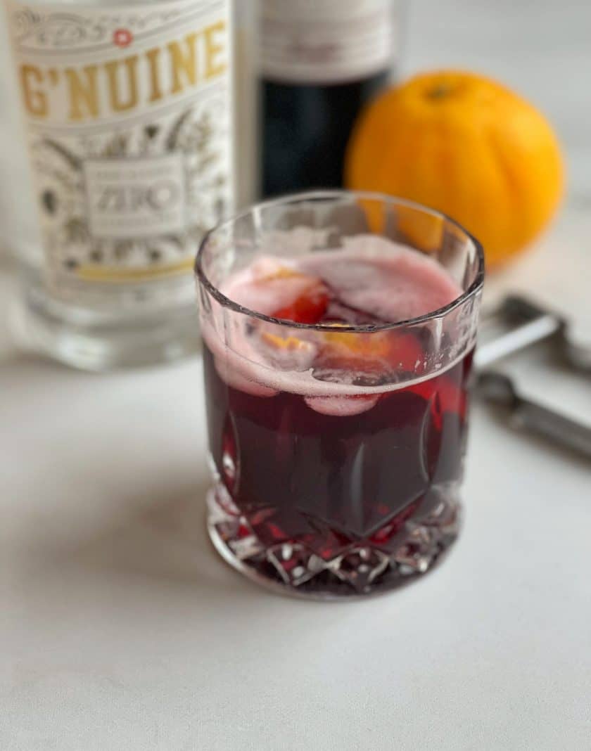 Virgin, alkoholfrei, Negroni, Orange, Gin, Vermouth