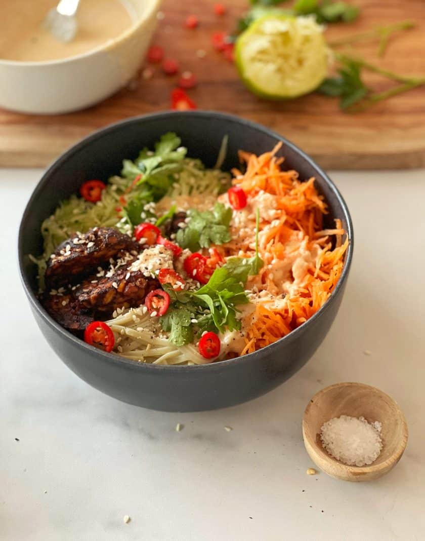 Soba Noodle, Salat, Bowl, asiatisch