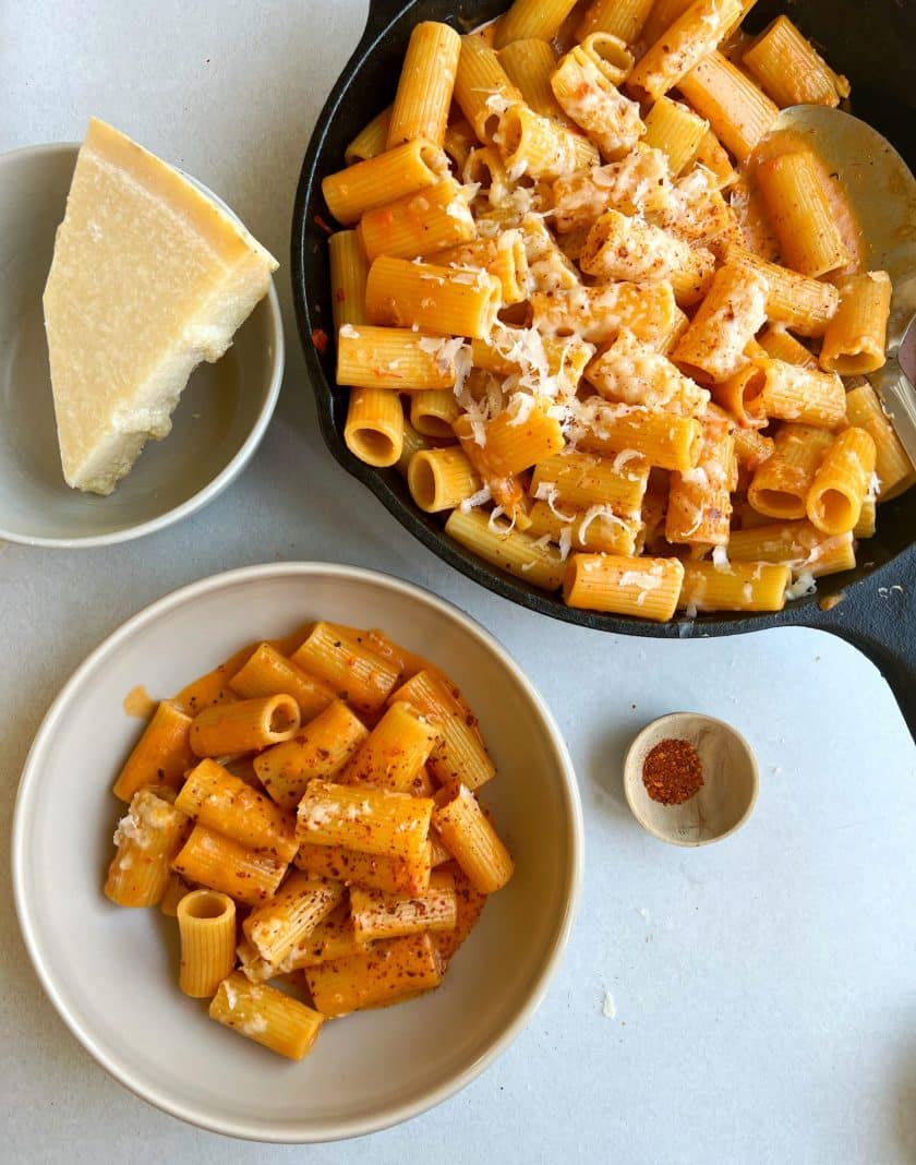 Pasta, Vodka, Tomaten, Sugo, TikTok, Parmesan