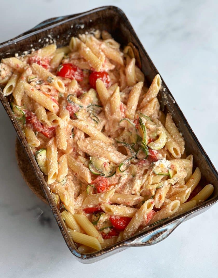 Pasta mit Ricotta Tomaten Sauce
