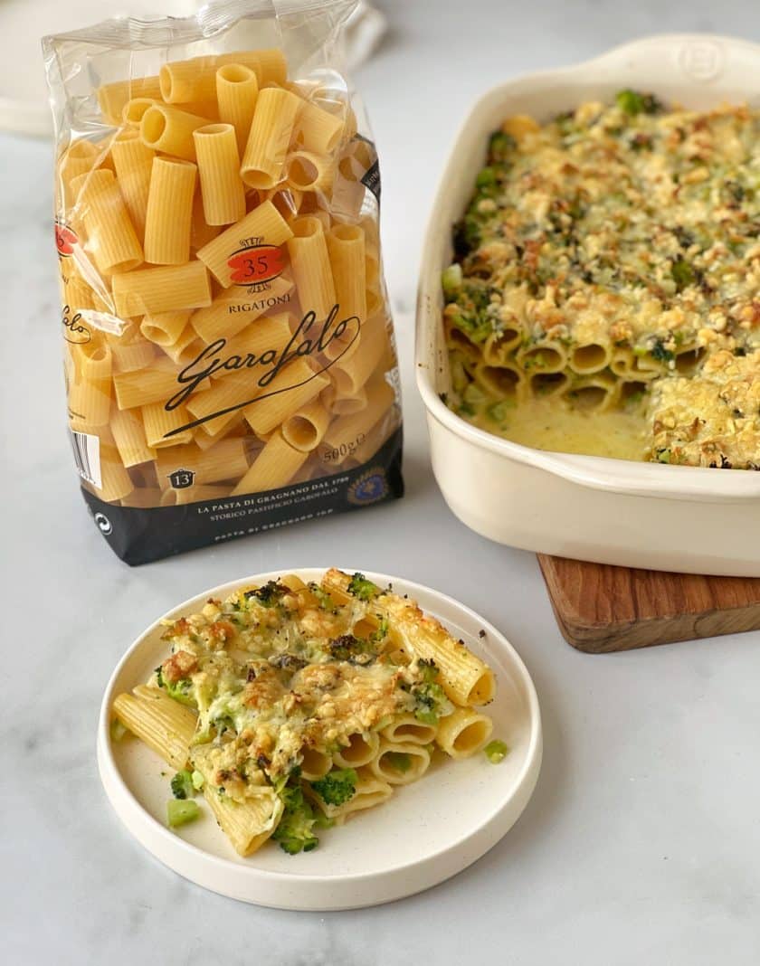 Pasta Brokkoli Gruyere Gratin