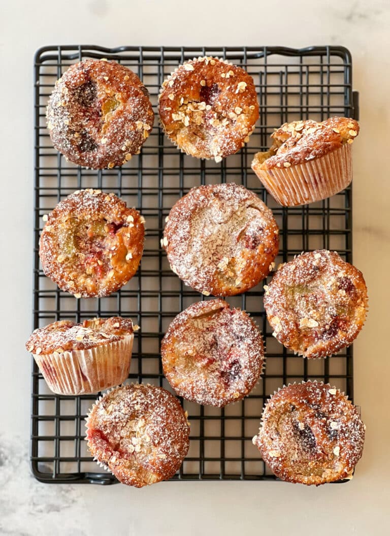 Rhabarber Muffins Zuckerfrei ANA + NINA