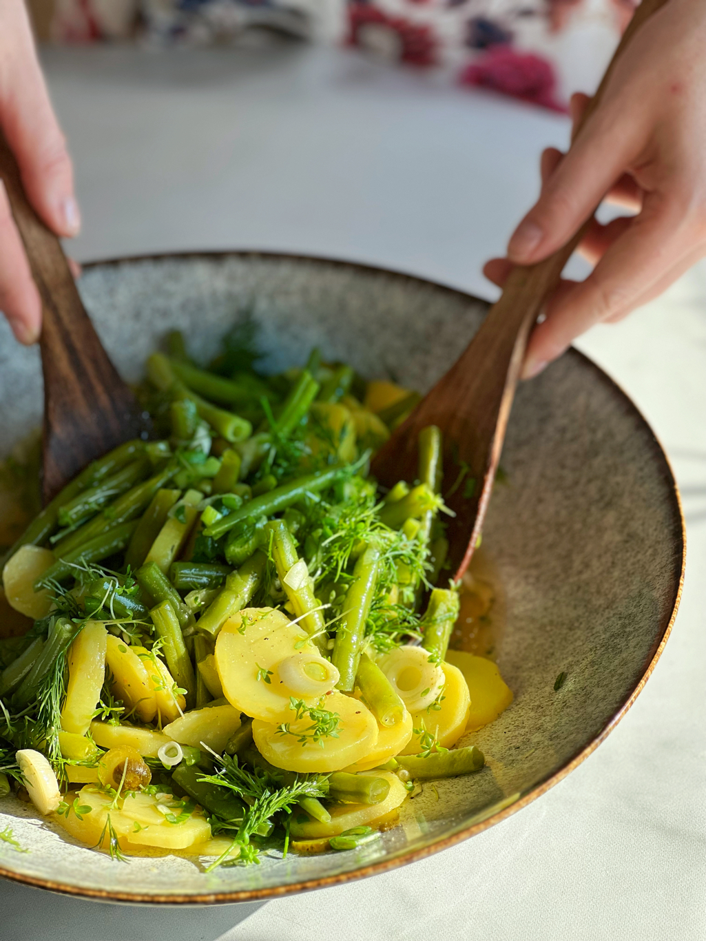 Kartoffelsalat mit grünen Bohnen - ANA + NINA
