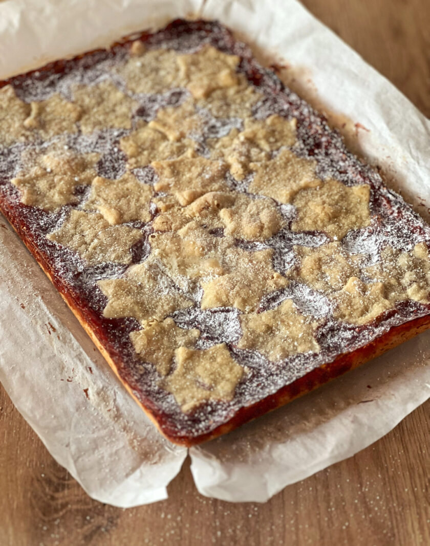Himbeer-Shortbread-Schnitte für Weihnachten