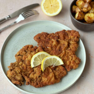 Schnitzel auf Teller