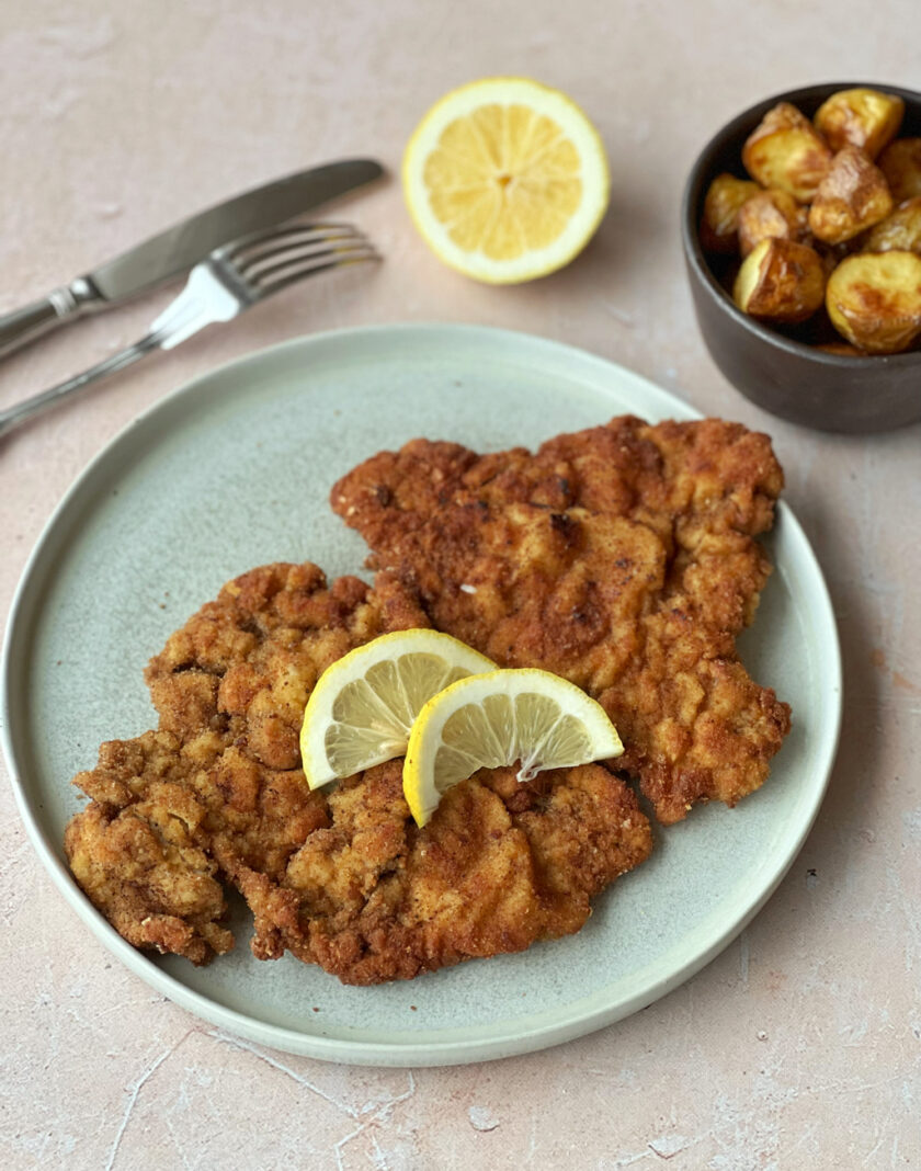 Schnitzel auf Teller
