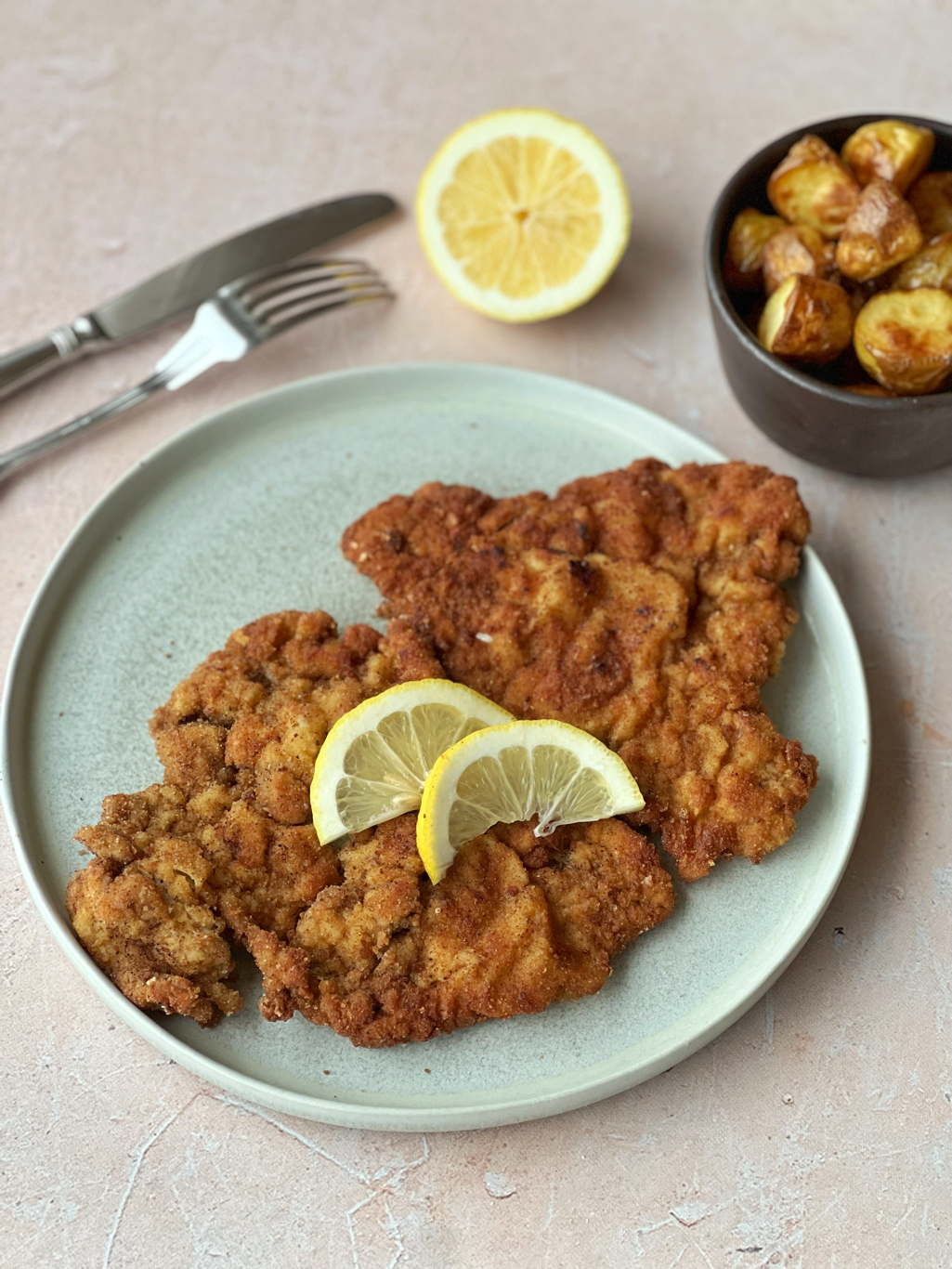 Schnitzel auf Teller