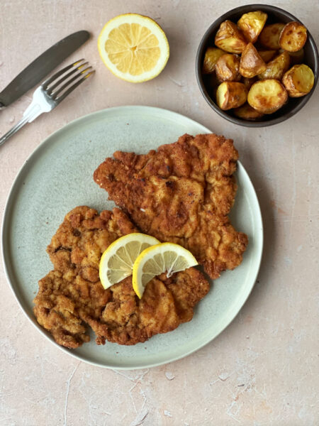 Schnitzel auf Teller