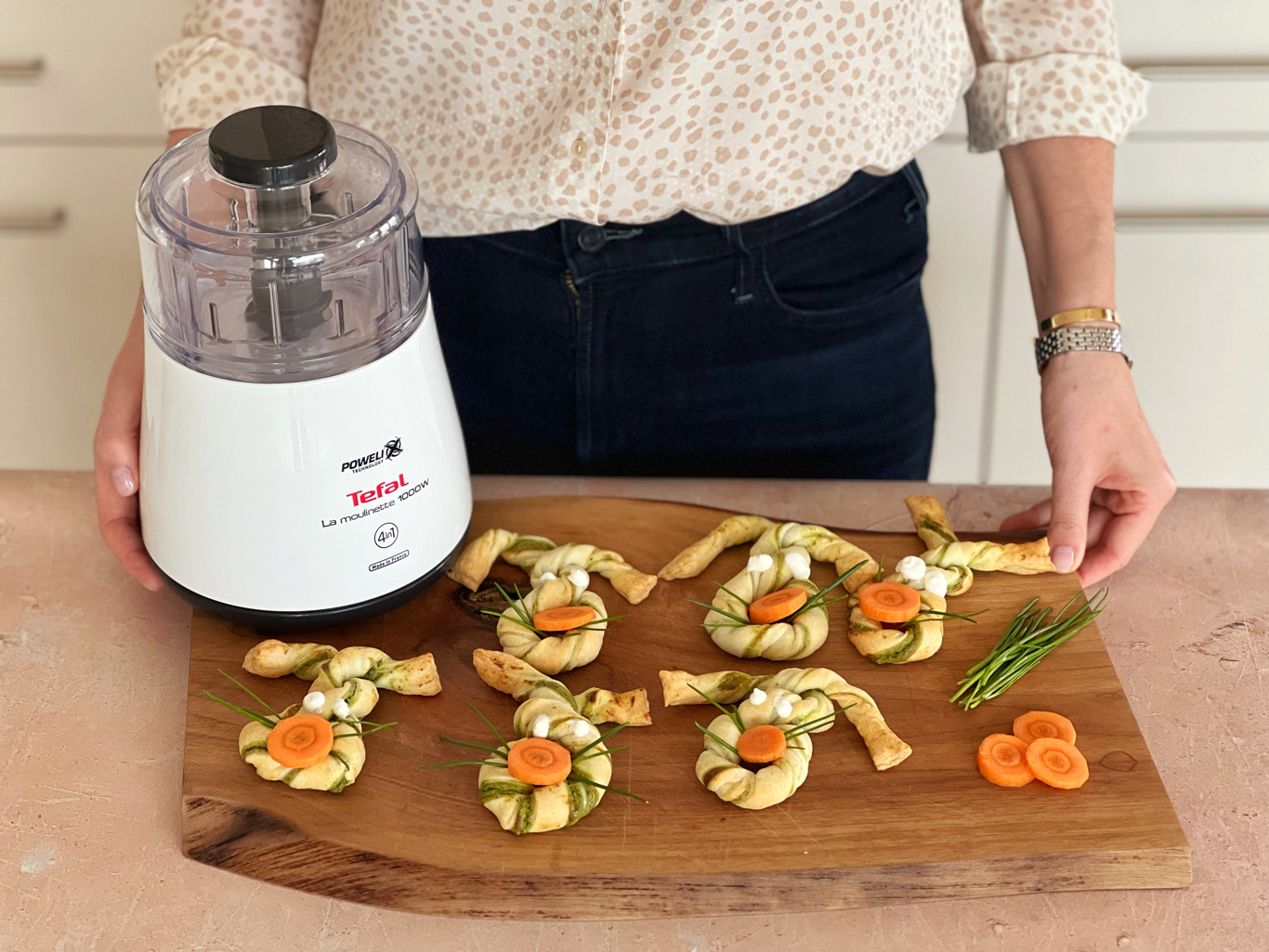 Blätterteig-Kräuter-Osterhasen - ANA + NINA