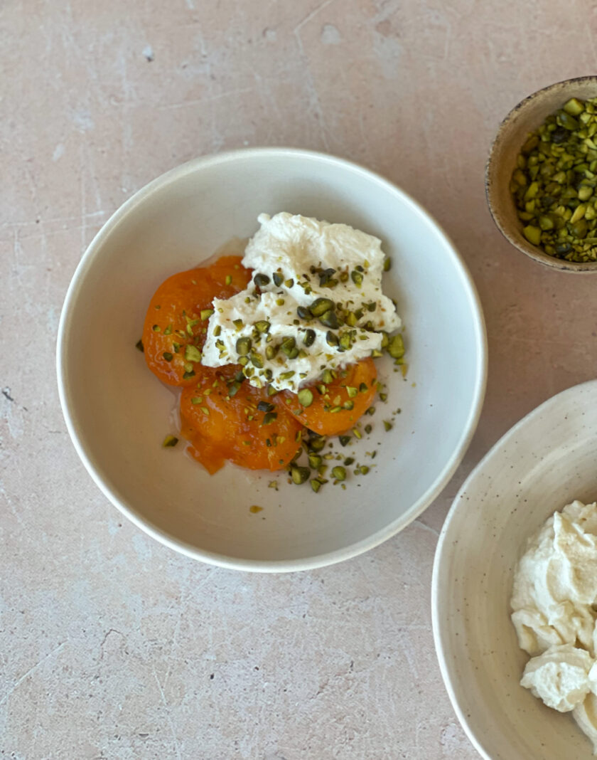 Gegrillte Aprikosen mit Mascarpone