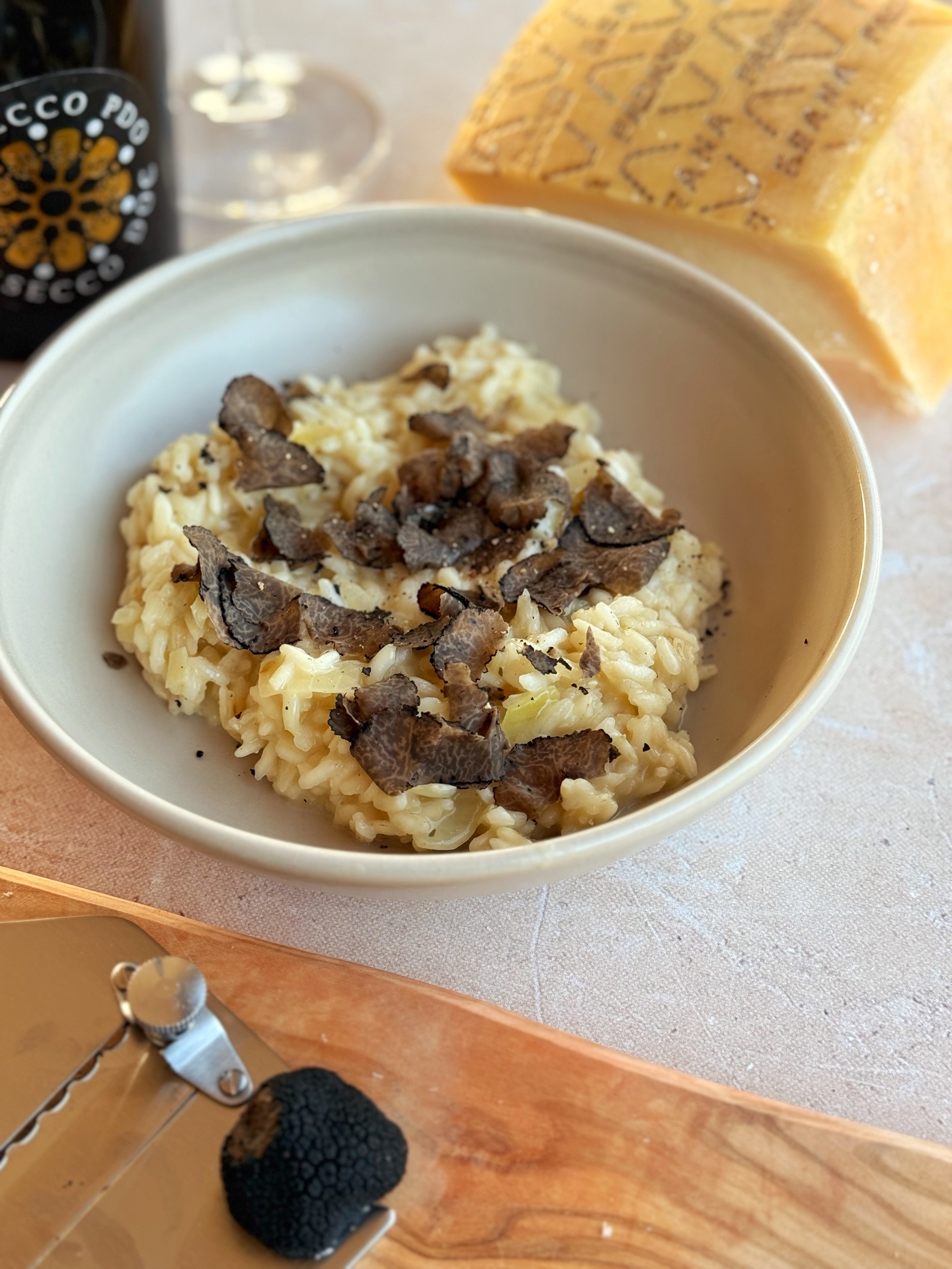 Trüffel Risotto mit Grana Padano g.U. und Prosecco DOC 1