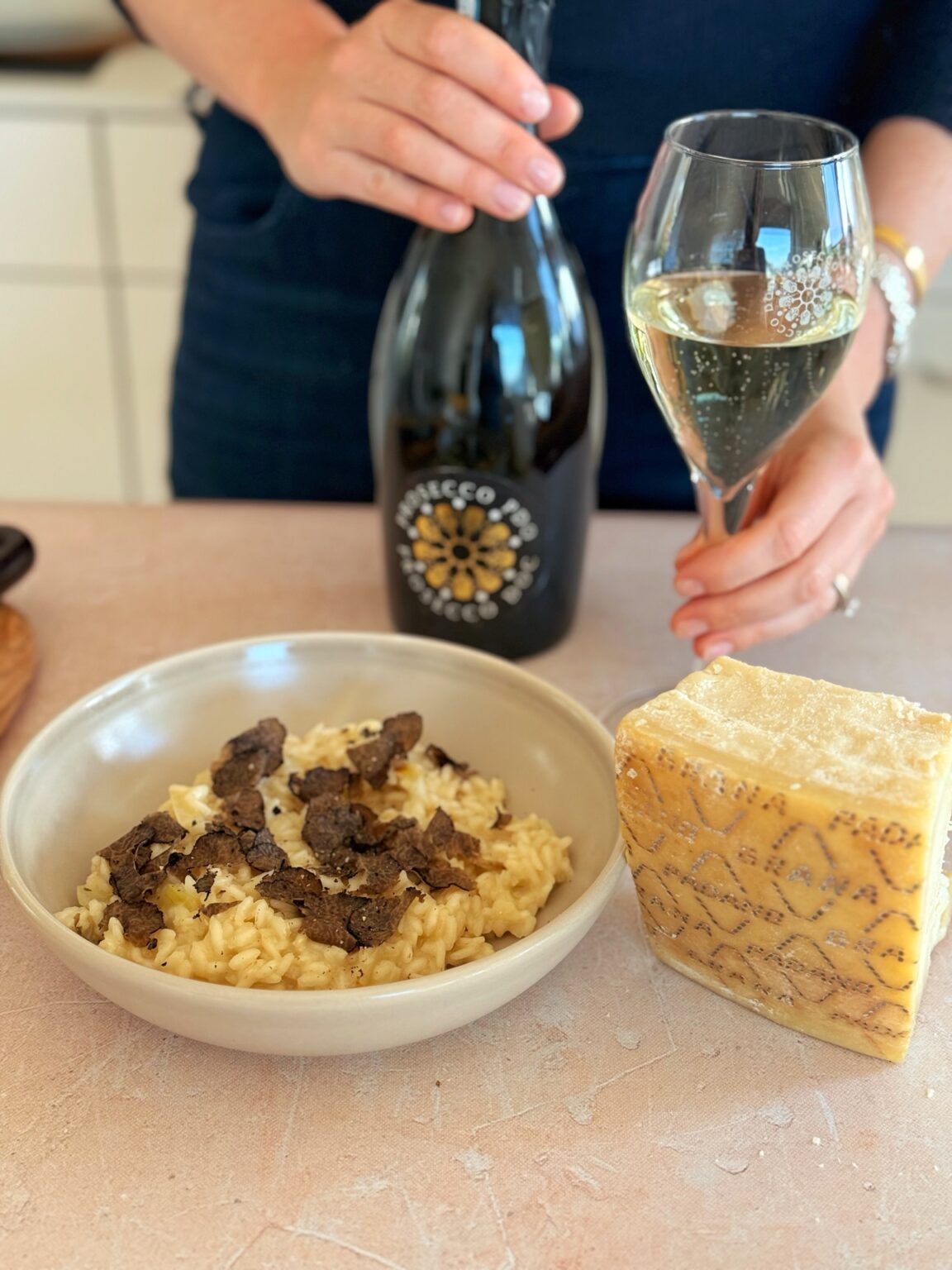 Trüffel-Risotto mit Grana Padano g.U. und Prosecco DOC - ANA + NINA