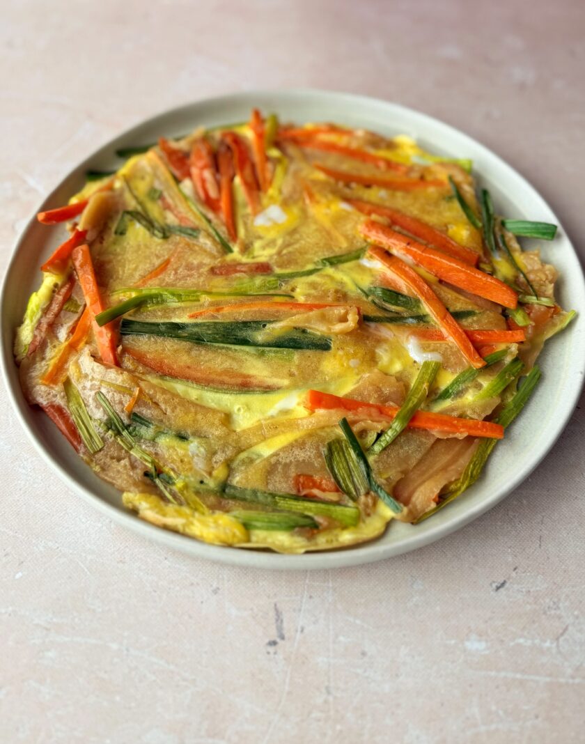 Du suchst nach einem schnellen und feinen Familienrezept? Dann sind diese koreanischen Pancakes genau das Richtige für dich! In nur 25 Minuten zauberst du ein gesundes und sättigendes Gericht auf den Tisch, das garantiert der ganzen Familie schmecken wird.