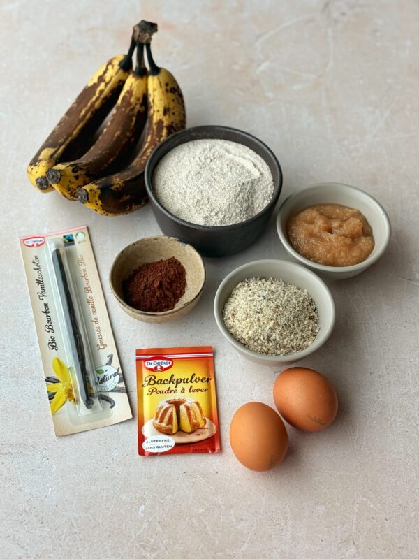 Zuckerfreie Marmor-Bananen-Muffins - ANA + NINA Zuckerfreie Marmor-Bananen-Muffins - ANA + NINA
