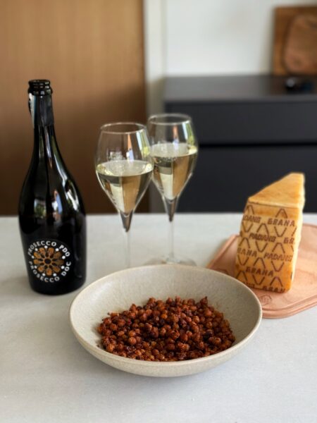 Knusprige Kichererbsen mit Wein