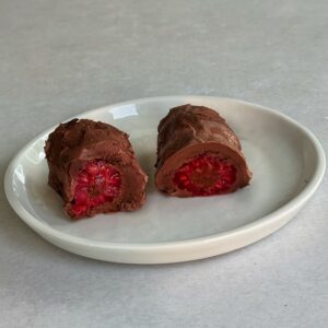 Schokoladen-Himbeeren 1 Schokoladen-Himbeeren servieren