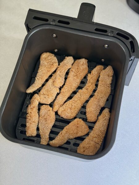 Backen: Im TEFAL Dual Easy Fry @tefal_ch für ca. 10-12 Min. bei 180 Grad knusprig backen