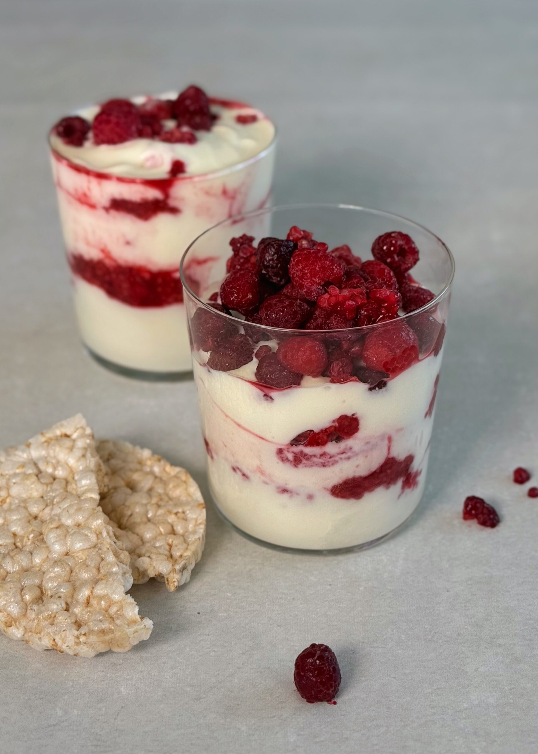 High Protein Himbeer Tiramisu