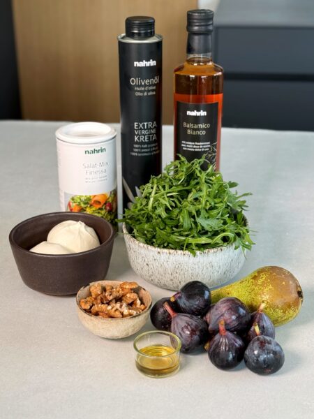 Feigen-Birnen-Salat mit Burrata 4