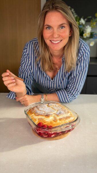 High Protein Quarkauflauf mit Beeren 2