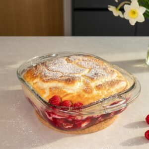 High Protein Quarkauflauf mit Beeren 3
