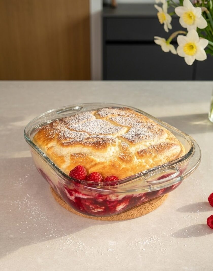High Protein Quarkauflauf mit Beeren 3